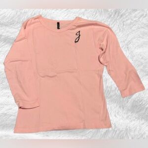 Women’s Cha Cha Vente 3/4 sleeve t-shirt, pink, size Large